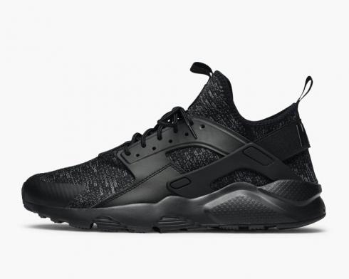 Nike Air Huarache Run Ultra SE Black Dark Grey Mens Shoes 875841-006 - nike  shoes