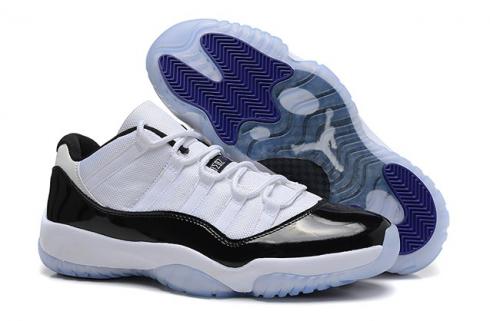 Nike Air Jordan Retro 11 XI Concord Low Black White Men Shoes 528895 153 -  Febshoe