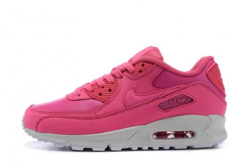 Nike Air Max 90 Leather GS Hyper Pink Pow White Youths Shoes 724852-600 -  Febshoe
