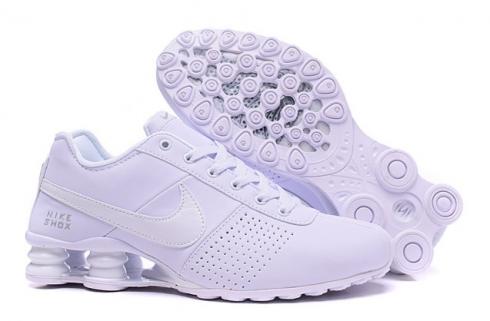 Nike Shox Deliver Men ShoesPure White Silver Casual Trainers Sneakers  317547 - Febshoe
