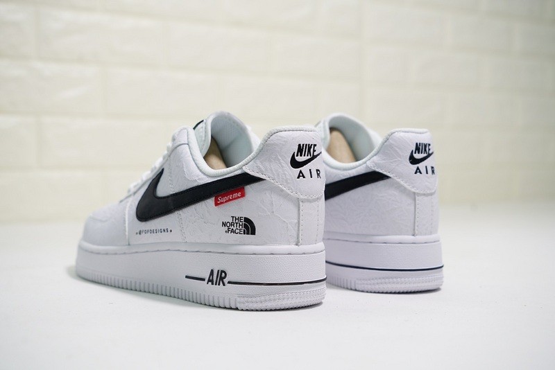 Supreme x The North Face x Nike Air Force 1 Low White Black AR3066-100 -  Febshoe