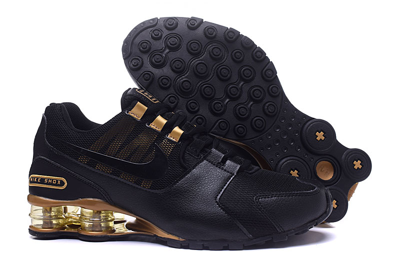 Nike Air Shox Avenue 802 Black Golden Men Shoes - Febshoe